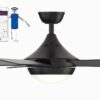 Fanimation Studio Collection AireDrop WiFi 52-in Black LED Indoor Smart Ceiling Fan with Light Remote (5-Blade)