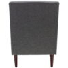 Mainstays Kinley Lounge Arm Chair, Dark Gray Polyester Fabric