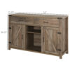 HOMCOM Farmhouse Coffee Bar Cabinet, Sideboard Buffet Cabinet Wine Cabinet with Drawers, Barn Style Doors, TV Stand up to 60 Inches, Wine Rack, Distressed Oak Brown HOMCOM Farmhouse Coffee Bar Cabinet, Sideboard Buffet Cabinet Wine Cabinet with Drawers, Barn Style Doors, TV Stand up to 60 Inches, Wine Rack, Distressed Oak Brown