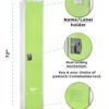 AdirOffice Large 72" Metal Storage Locker, 2 Shelves, Steel, Green