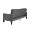 Better Homes & Gardens Porter Fabric Tufted Sofa Bed, Gray Linen