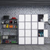 Fesbos Metal Locker 4 Lockable Door,71" Tall Steel Storage Cabinet for School Office Gym Home Employees Staff Sundries Room