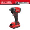 CRAFTSMAN V20 RP 20-volt Max Variable Speed Brushless Cordless Impact Driver (2-Batteries Included)