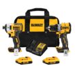 DEWALT 20V MAX XR Brushless Cordless 1/2 in. Drill/Driver and 1/4-in Impact Driver Kit