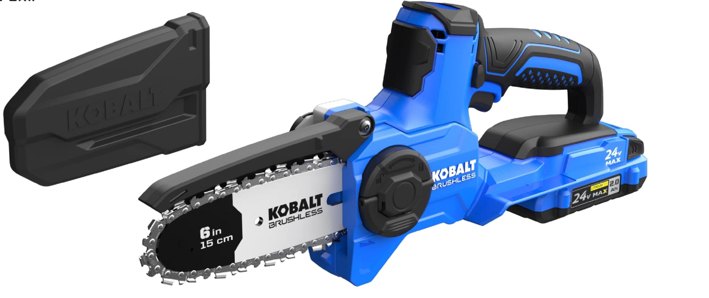 Kobalt 24-volt 6-in Brushless Battery 2 Ah Chainsaw (Battery and Charger  Included) in the Chainsaws department at