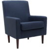 Mainstays Kinley Lounge Arm Chair, Navy Polyester Fabric Mainstays Kinley Lounge Arm Chair, Navy Polyester Fabric