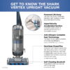 Shark® Vertex DuoClean® PowerFin Upright Vacuum Powered Lift-Away® Self-Cleaning Brushroll, AZ2000