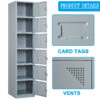 Fesbos Metal Locker 6 Lockable Door,71" Tall Steel Storage Cabinet for School Office Gym Home Employees Staff Sundries Room