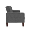 Better Homes & Gardens Porter Fabric Tufted Sofa Bed, Gray Linen