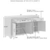 Crosley Tara Sideboard Distressed White