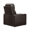 Mainstays Home Theater Recliner with USB Charging Ports, Brown Faux Leather Mainstays Home Theater Recliner with USB Charging Ports, Brown Faux Leather