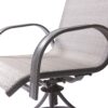 Teamson Home Patio Furniture 3-Piece Gray Woven Bistro Patio Set with Gray Textiline