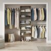 ClosetMaid BrightWood 5-ft to 10-ft W x 6.85-ft H Latte Wood Closet System