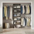 ClosetMaid BrightWood 5-ft to 10-ft W x 6.85-ft H Ash Wood Closet System