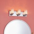allen + roth Quinn 18.9-in 3-Light Chrome LED Modern/Contemporary Vanity Light Bar