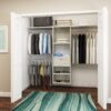 allen + roth Hartford 2-ft to 8-ft W x 8-ft H Antique White Wood Closet System