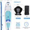 Cyfie Paddle Board for Adult, Inflatable Surfboard Fishing Standup Paddle Board 10.6 ft Cyfie Paddle Board for Adult, Inflatable Surfboard Fishing Standup Paddle Board 10.6 ft