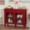 TMS Layla 2-Drawer Buffet Cabinet, Red