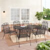 Mainstays Jefferson 7-Piece Outdoor Dining Set, Black, Box 1, Chairs, Set of 6