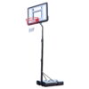 UBesGoo Portable 6.9' - 8.5' Height Adjustable Basketball Goal System, Wheeled Basketball Hoop Stand, with PVC Backboard, for Kids Junior Indoor/Outdoor