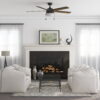 Better Homes & Gardens 52" Black Modern Integrated LED Ceiling Fan with 5 Blades, Light Kit, Pull Chains & Reverse Airflow
