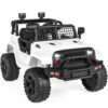 Best Choice Products 12V Kids Ride On Truck Car w/ Parent Remote Control, Spring Suspension, LED Lights - White