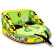 Maxkare 2 Person Inflatable Towable Tube for Boating 69'' × 66'' × 33'', Green