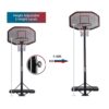 Easyfashion 9-12 Ft. Adjustable Height Portable Basketball Hoop for Outdoors, Red Easyfashion 9-12 Ft. Adjustable Height Portable Basketball Hoop for Outdoors, Red