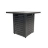 Mainstays 28" Square 50000 BTU Propane Gas Fire Pit Table with Lava Rocks, Metal Lid and Protective Cover