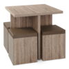 Mainstays 5-Piece Dexter Dining Set with Storage Ottoman, Multiple Colors