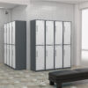 Fesbos Metal Locker 2 Lockable Door,71" Tall Steel Storage Cabinet for School Office Gym Home Employees Staff Sundries Room