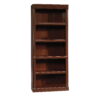 Sauder Heritage Hill 5 Shelf Library Bookcase, Classic Cherry Finish