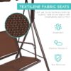 Best Choice Products 2-Seater Outdoor Adjustable Canopy Swing Glider Patio Bench w/ Textilene, Steel Frame - Brown Best Choice Products 2-Seater Outdoor Adjustable Canopy Swing Glider Patio Bench w/ Textilene, Steel Frame - Brown