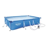 Bestway Steel Pro 9.8'x6.6'x26" Rectangular Above Ground Swimming Pool Set