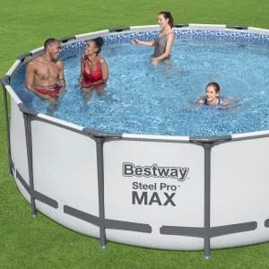 Bestway Steel Pro MAX 14' x 48" Round Above Ground Swimming Pool Set