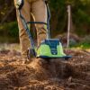 Earthwise 11-Inch 2x20-Volt Lithium-Ion Cordless Electric Garden Tiller Cultivator