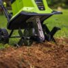 Earthwise 11-Inch 2x20-Volt Lithium-Ion Cordless Electric Garden Tiller Cultivator
