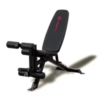 Body Champ BCB5268 Olympic Weight Bench with Arm Curl and Curl Bar  Attachment, 300 Lbs. Weight Limit