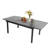 Sophia & William 6-8 Person Expandable Steel Outdoor Patio Dining Table