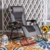 Sophia&William Outdoor XL Oversized Padded Zero Gravity Chair Camping Recliner - Gray