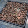 UniFlame Endless Summer Slate Mosaic Propane Fire Pit Table with FREE Cover