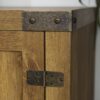 Woven Paths Modern Farmhouse Barn Door TV Stand for TVs up to 65 in, Barnwood