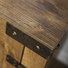 Woven Paths Modern Farmhouse Barn Door TV Stand for TVs up to 65 in, Barnwood