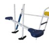 XDP Recreation Play All Day Metal A-Frame Swing Set with Fun Glider, Swings, Trapeze, and Slide