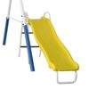 XDP Recreation Play All Day Metal A-Frame Swing Set with Fun Glider, Swings, Trapeze, and Slide