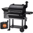 Z GRILLS ZPG-10002B 1060 sq. in. Wood Pellet Grill and Smoker 8-in-1 BBQ Black