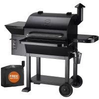 Expert Grill 28 Offset Steel Charcoal Smoker Grill with Side Firebox,  Black 
