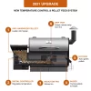 Z GRILLS ZPG-550A 585 sq. in. Wood Pellet Grill and Smoker 8-in-1 BBQ Black
