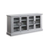 BELLEZE Modern Farmhouse Wood Sideboard Buffet - Liam (Stone Gray)