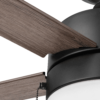 Better Homes & Gardens 52" Black Modern Integrated LED Ceiling Fan with 5 Blades, Light Kit, Pull Chains & Reverse Airflow